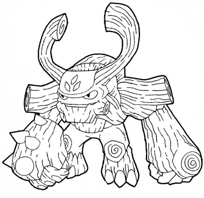 Coloriage Skylanders  Giants facile dessin  gratuit  imprimer