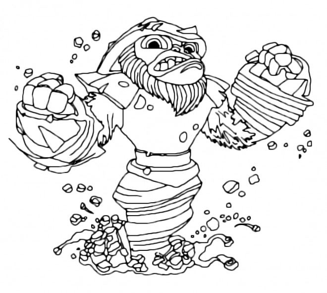 Coloriage Skylanders  Grilla Drilla dessin  gratuit  imprimer