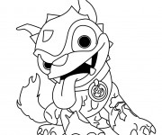 Coloriage Skylanders Hot Dog