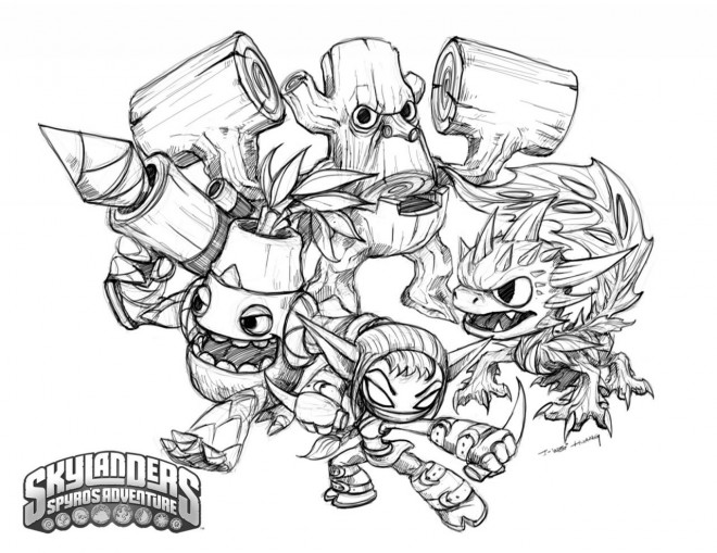 Coloriage Skylanders Trap Team