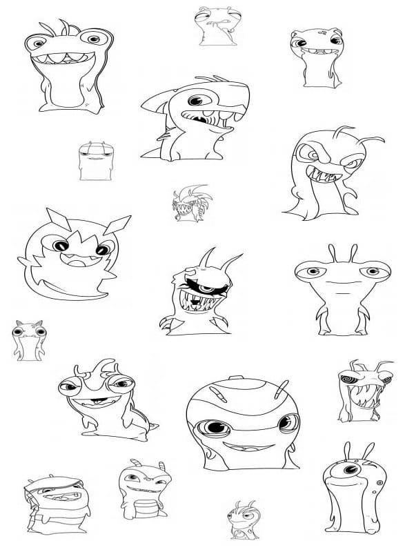 Coloriage et dessins gratuits Illustrations tous les Slugs à imprimer