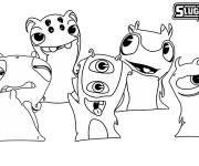 Coloriage Les petits monstres Slugterra