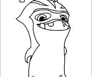 Coloriage Monstre Bludgeon souriant