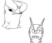 Coloriage Monstres Slugterra &agrave; colorier
