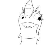 Coloriage Petit monstre de Terre des Slugs