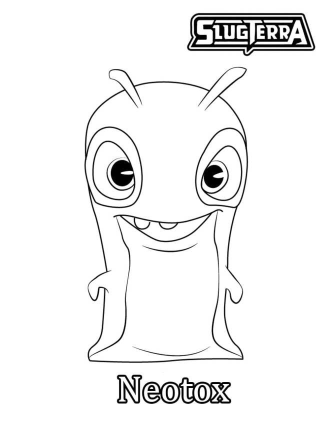 Coloriage et dessins gratuits Petit monstre Neotox Slug à imprimer