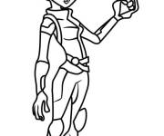 Coloriage Portrait de Trixie avec son arme