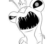Coloriage Slug Thrasher en noir et blanc