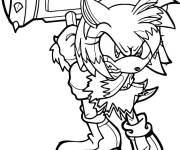 Coloriage Amy avec son marteau