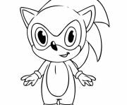 Coloriage b&eacute;b&eacute; Sonic