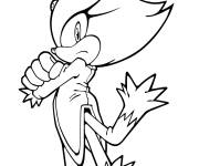 Coloriage Blaze personnage de Sonic