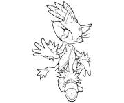 Coloriage Blaze Sonic