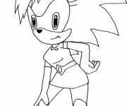 Coloriage Colorier dessin Sonic