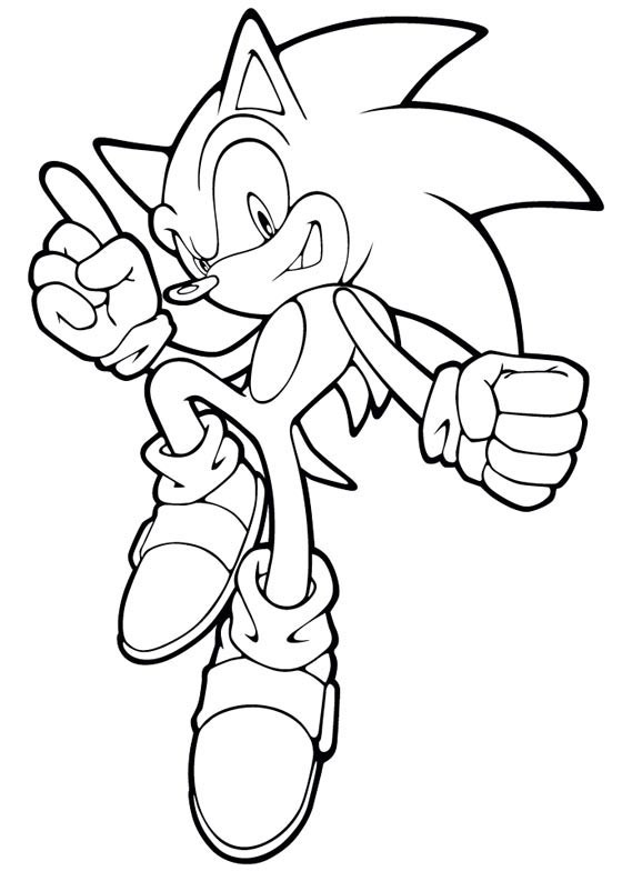 dessin sonic en couleur 7559