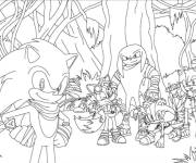 Coloriage H&eacute;ros de Sonic
