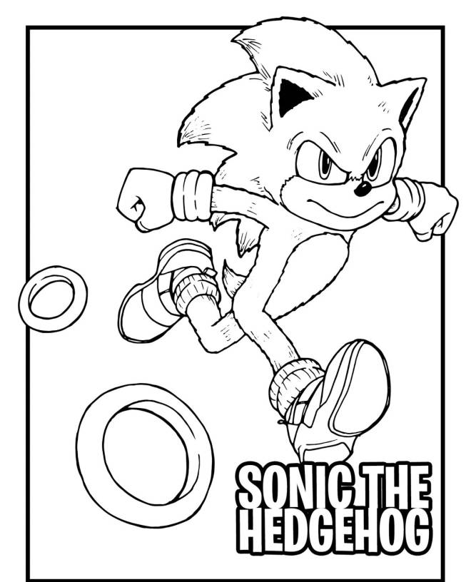 Coloriage et dessins gratuits Jeu Sonic à imprimer