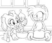 Coloriage Le lapin Krim et la classe &agrave; la cuisine
