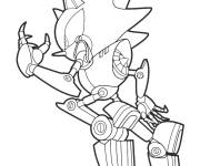 Coloriage Le robot Cyber Sonic