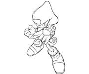 Coloriage Personnage Espio de Sonic