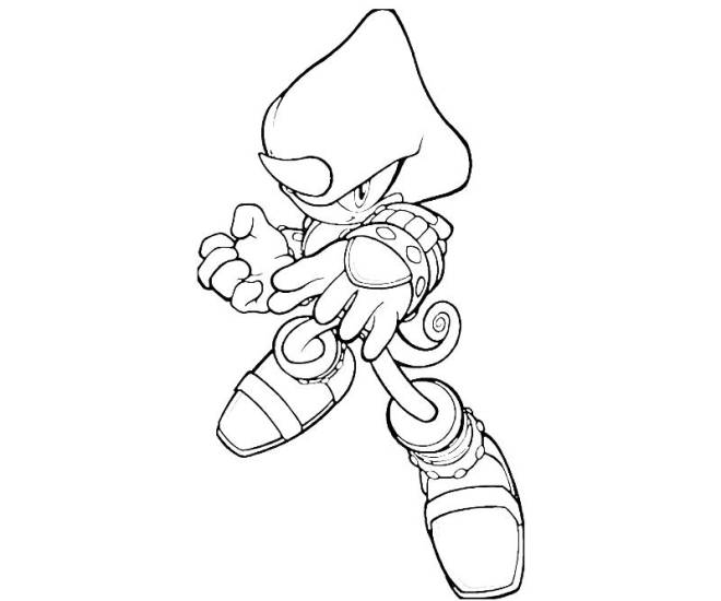 Coloriage et dessins gratuits Personnage Espio de Sonic à imprimer