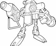 Coloriage robot m&eacute;chant &agrave; imprimer