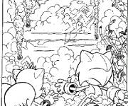 Coloriage Sonic 2