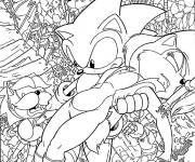 Coloriage Sonic 3