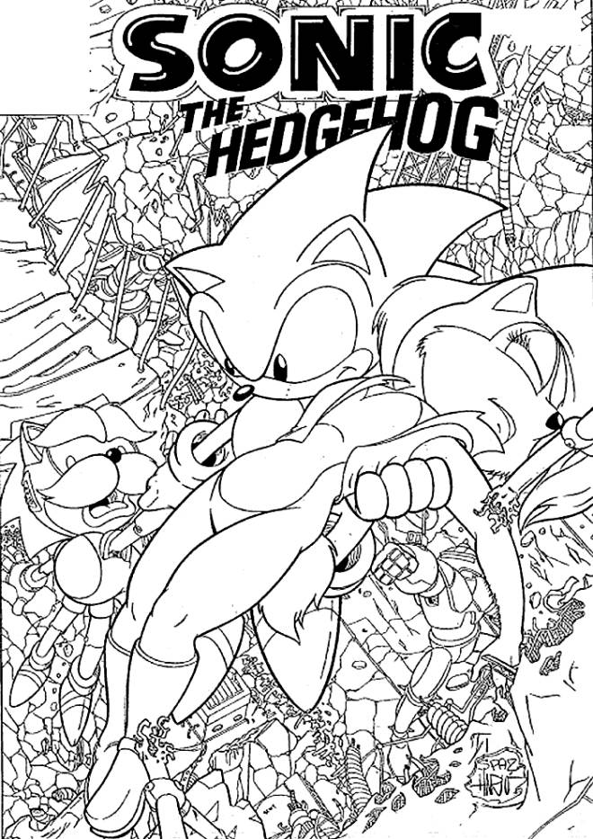Coloriage et dessins gratuits Sonic 3 à imprimer