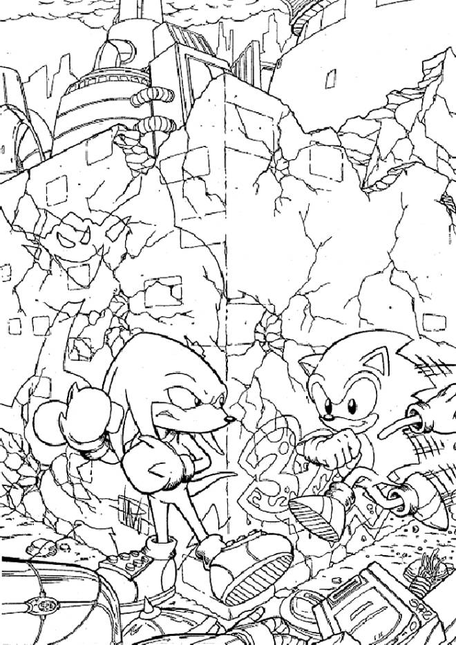 Coloriage et dessins gratuits Sonic 3 film à imprimer