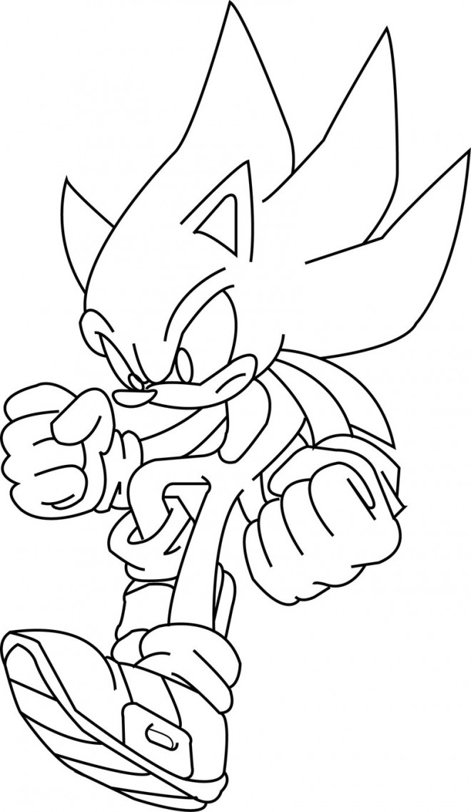 Coloriage et dessins gratuits Sonic à imprimer en ligne à imprimer