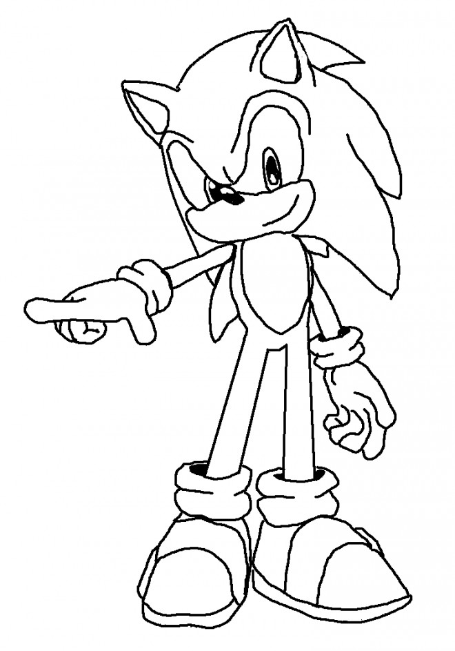 Coloriage Sonic à imprimer gratuit dessin gratuit à imprimer