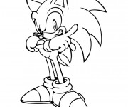Coloriage Sonic à imprimer gratuit