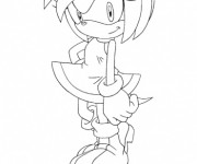 Coloriage Sonic Amy Rose en ligne