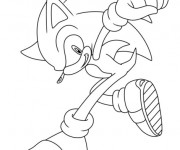 Coloriage Sonic aux jeux olympiques