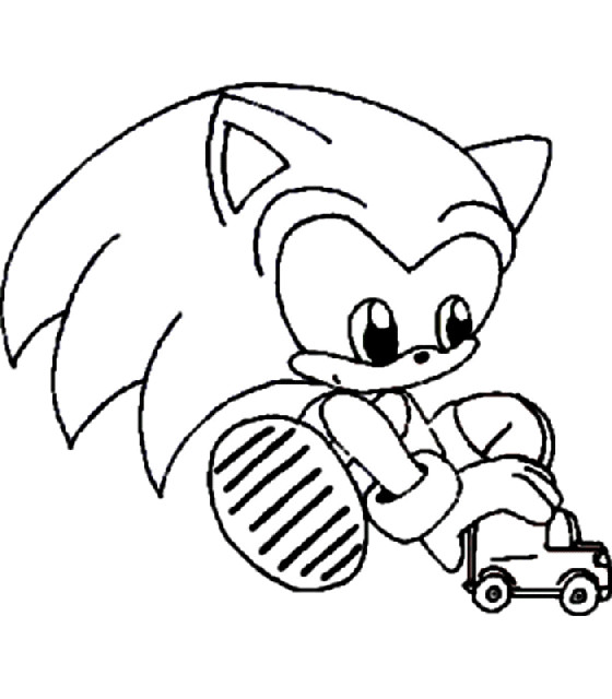 Coloriage et dessins gratuits Sonic bébé à imprimer