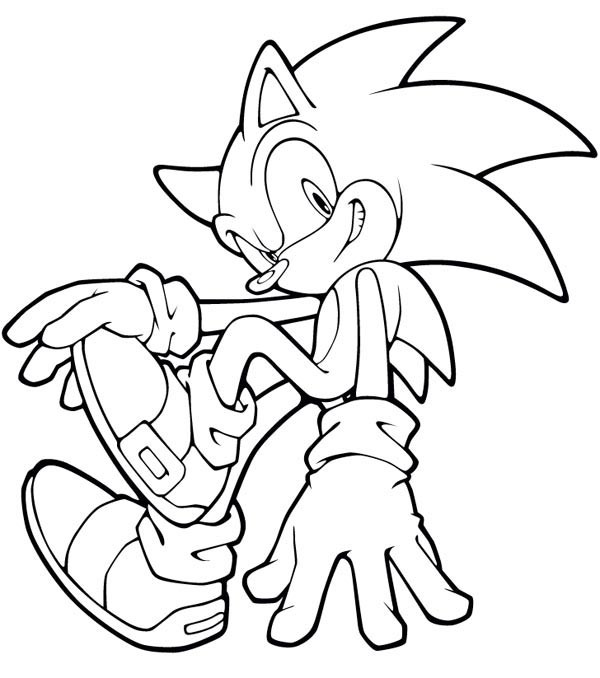 Coloriage Sonic boom à imprimer dessin gratuit à imprimer