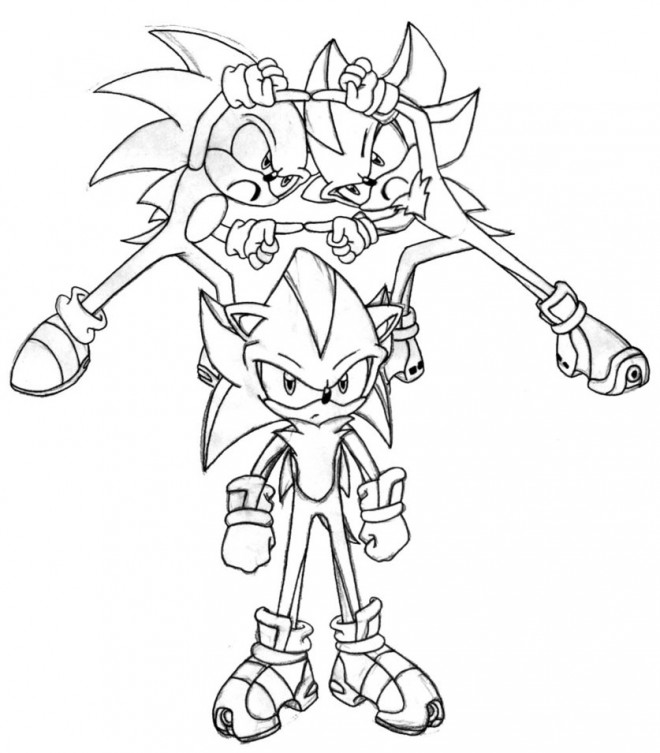 Coloriage Sonic Boom en ligne dessin gratuit à imprimer