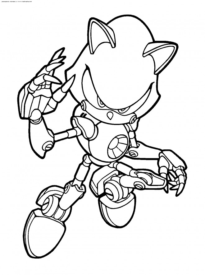 Coloriage Sonic boom gratuit dessin gratuit à imprimer