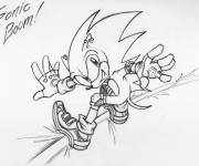 Coloriage Sonic Boom simple