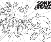 Coloriage Sonic Dash