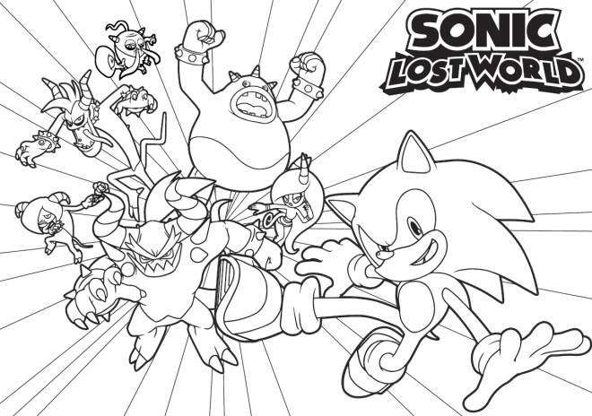 Coloriage et dessins gratuits Sonic Dash à imprimer