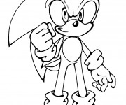 Coloriage et dessins gratuit Sonic en ligne à imprimer