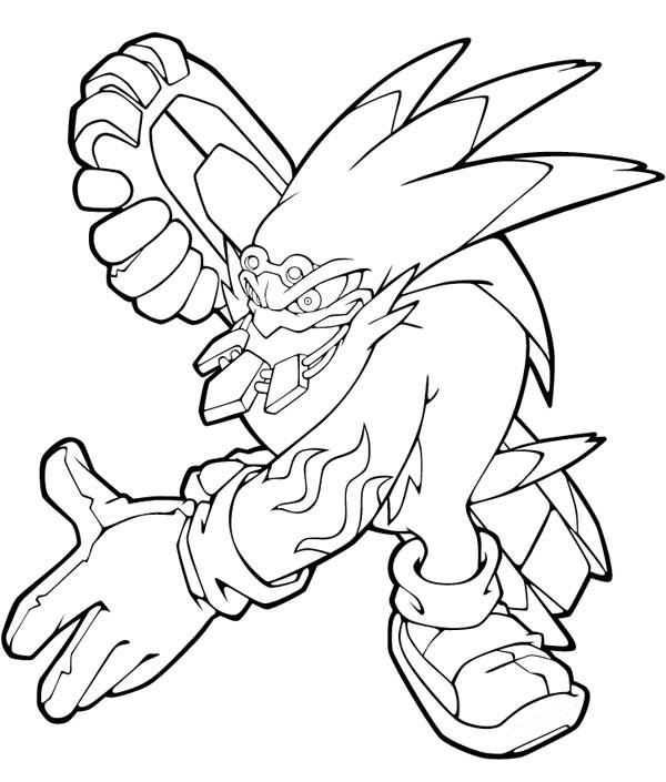 Coloriage et dessins gratuits Sonic en ligne à colorier à imprimer