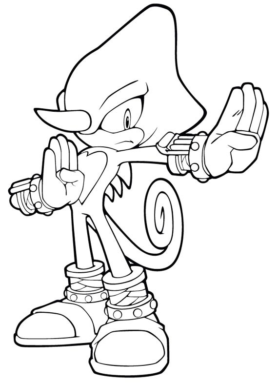 Coloriage et dessins gratuits Sonic Espio à imprimer