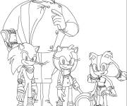 Coloriage Sonic et ses amis
