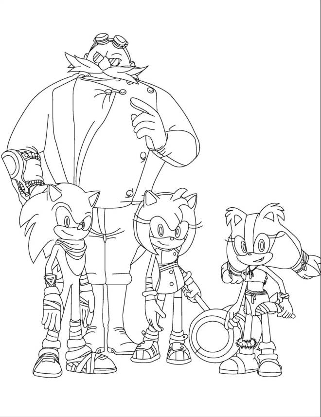 Coloriage et dessins gratuits Sonic et ses amis à imprimer