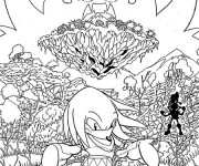 Coloriage Sonic gratuit à imprimer liste 20 à 40