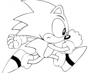 Coloriage Sonic exe