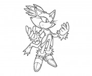 Coloriage Sonic facile