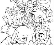 Coloriage Sonic Film